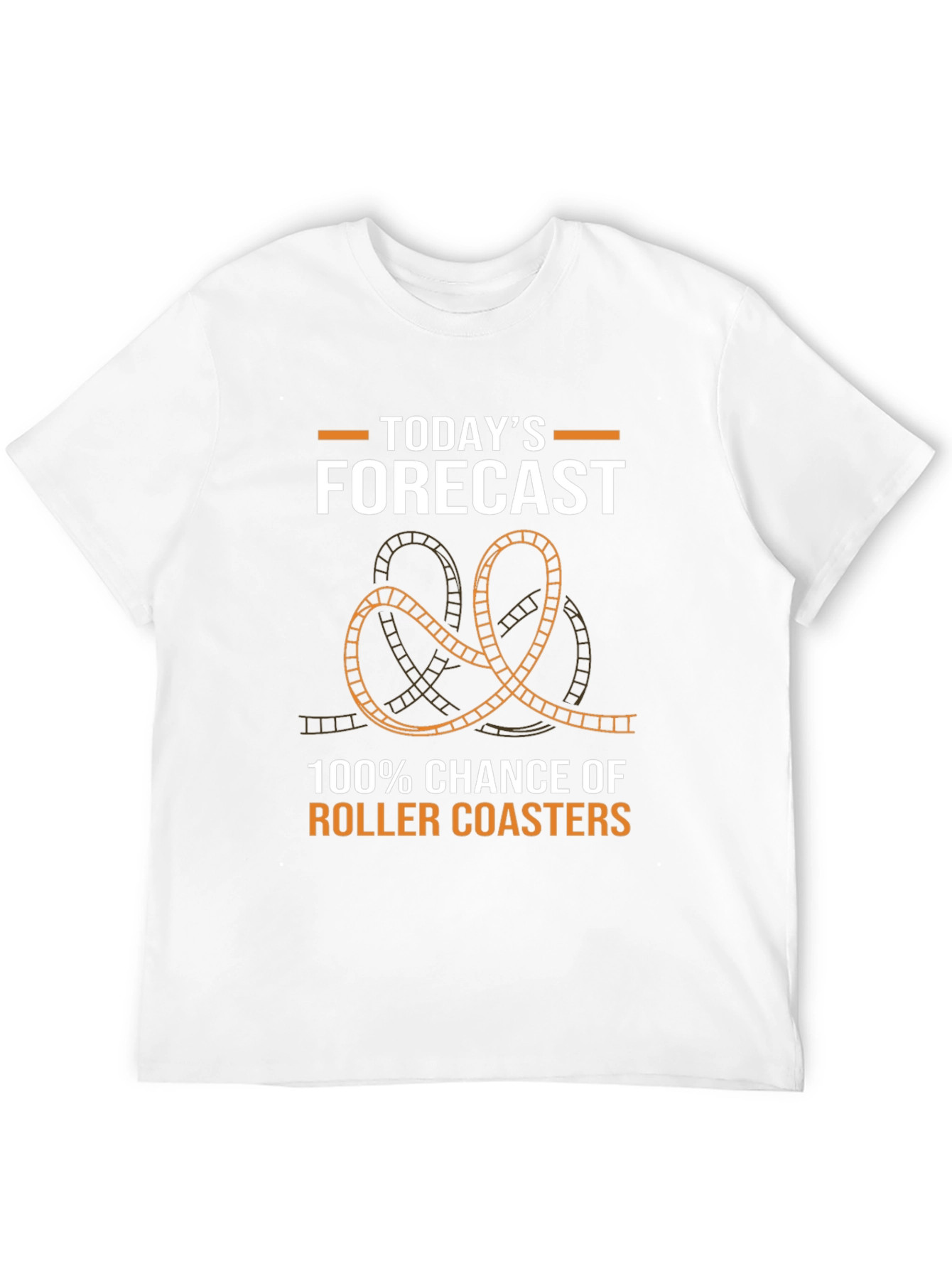 Roller Coaster Forecast T-Shirt: Fun Theme Park Apparel