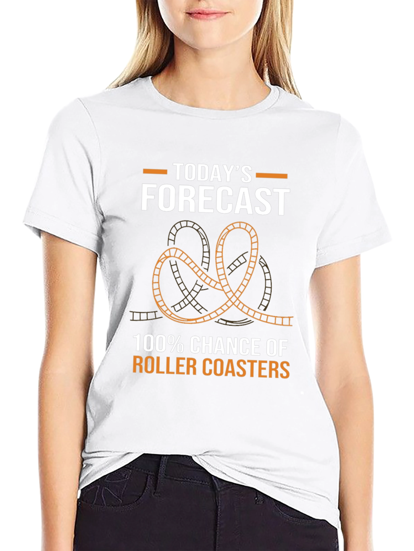 Roller Coaster Forecast T-Shirt: Fun Theme Park Apparel