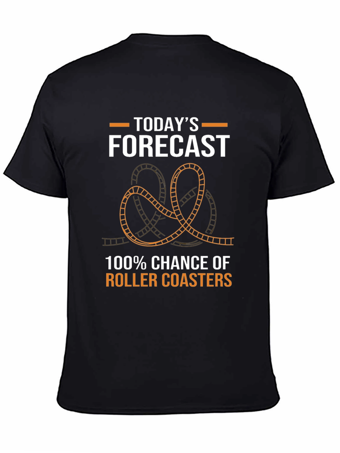 Roller Coaster Forecast T-Shirt: Fun Theme Park Apparel