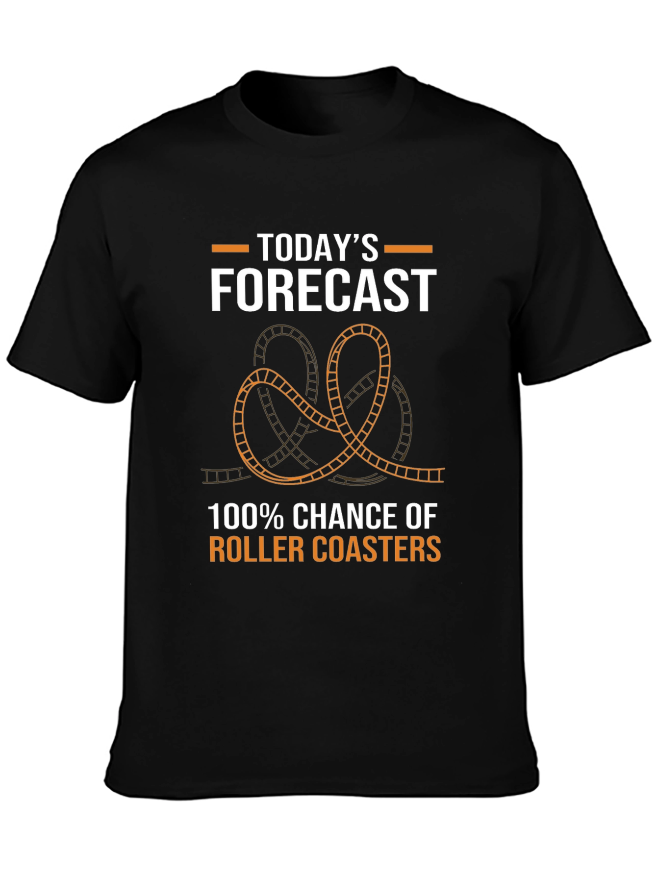 Roller Coaster Forecast T-Shirt: Fun Theme Park Apparel
