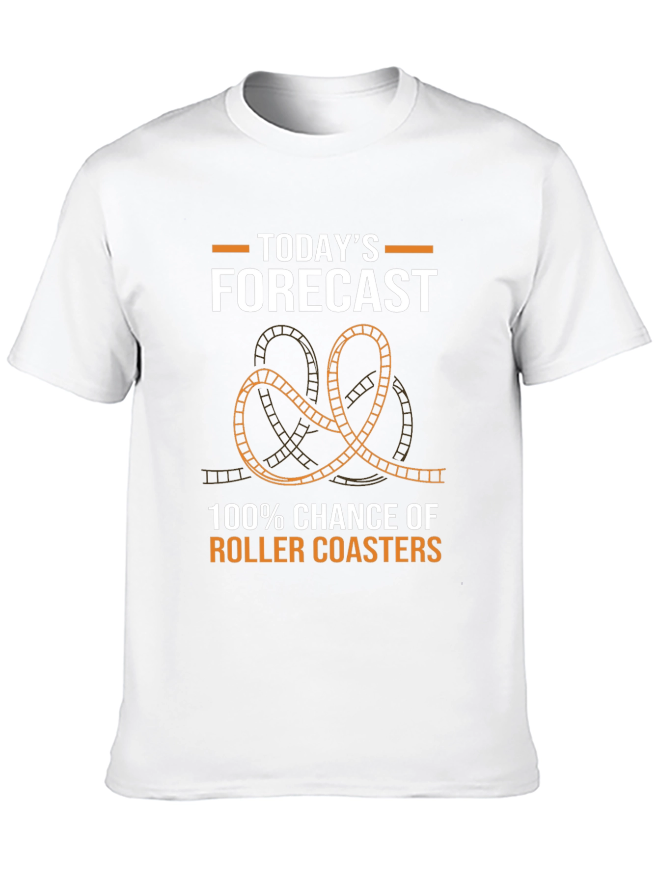 Roller Coaster Forecast T-Shirt: Fun Theme Park Apparel