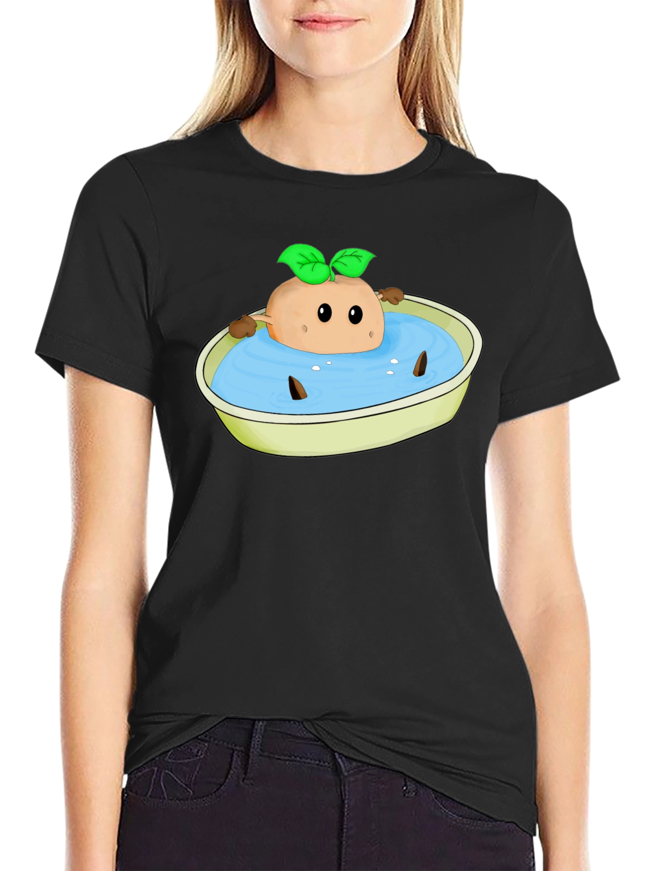Funny Potato Bath T-Shirt