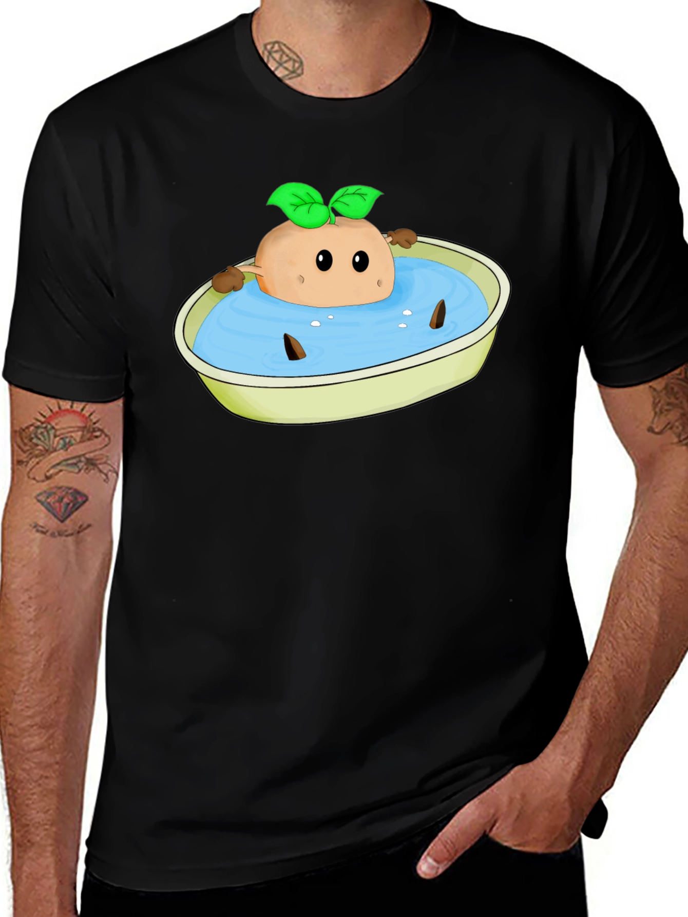 Funny Potato Bath T-Shirt