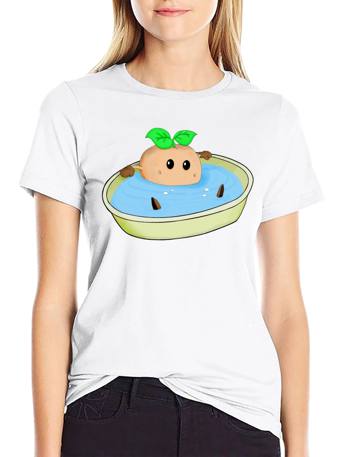 Funny Potato Bath T-Shirt