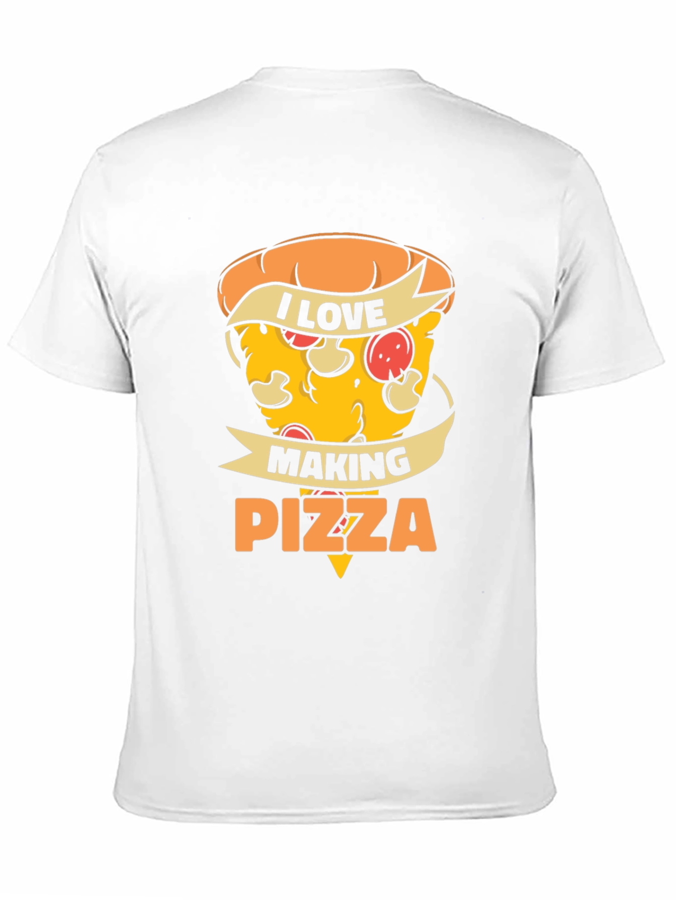 I Love Making Pizza T-Shirt - Black