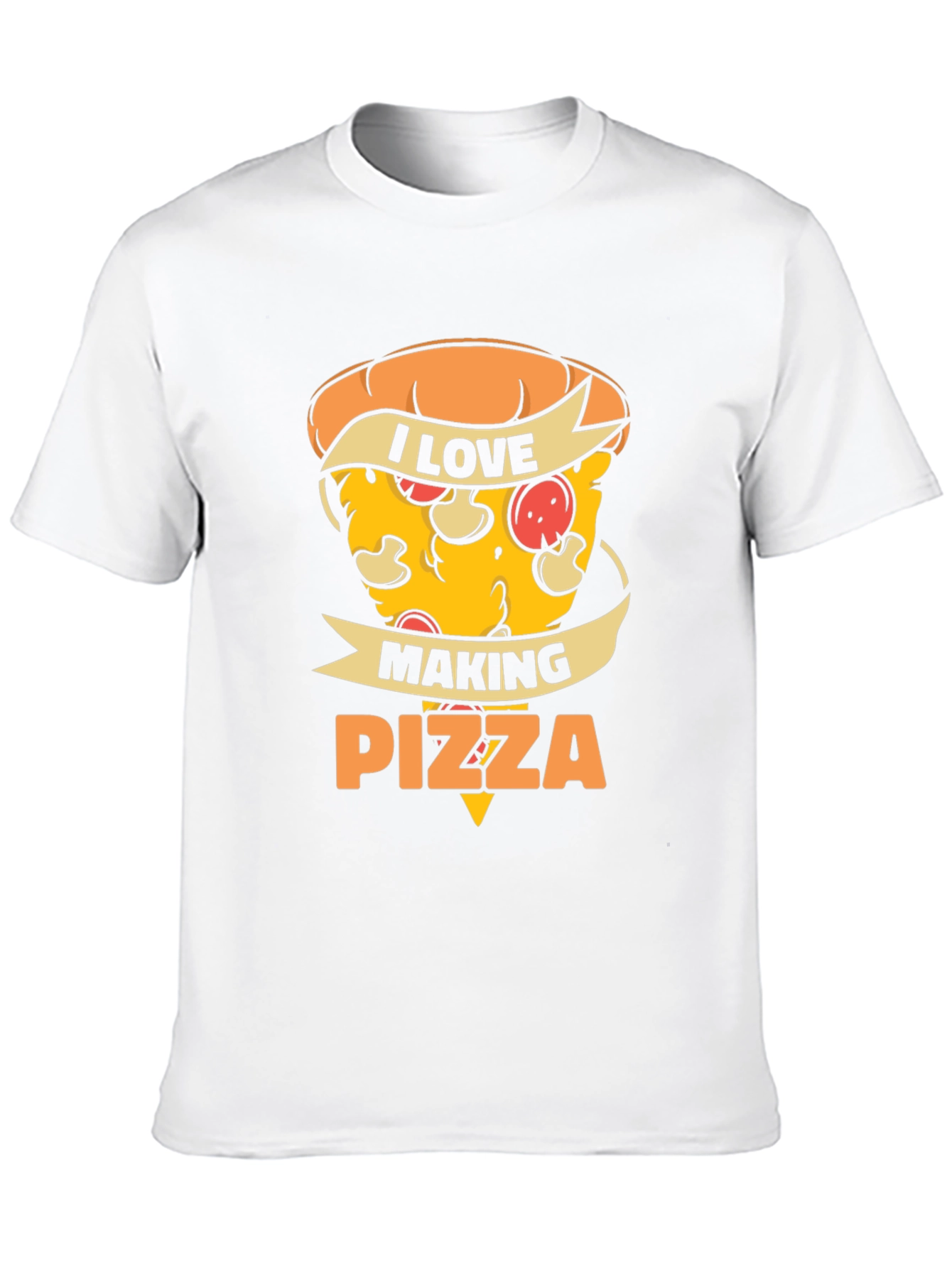 I Love Making Pizza T-Shirt - Black
