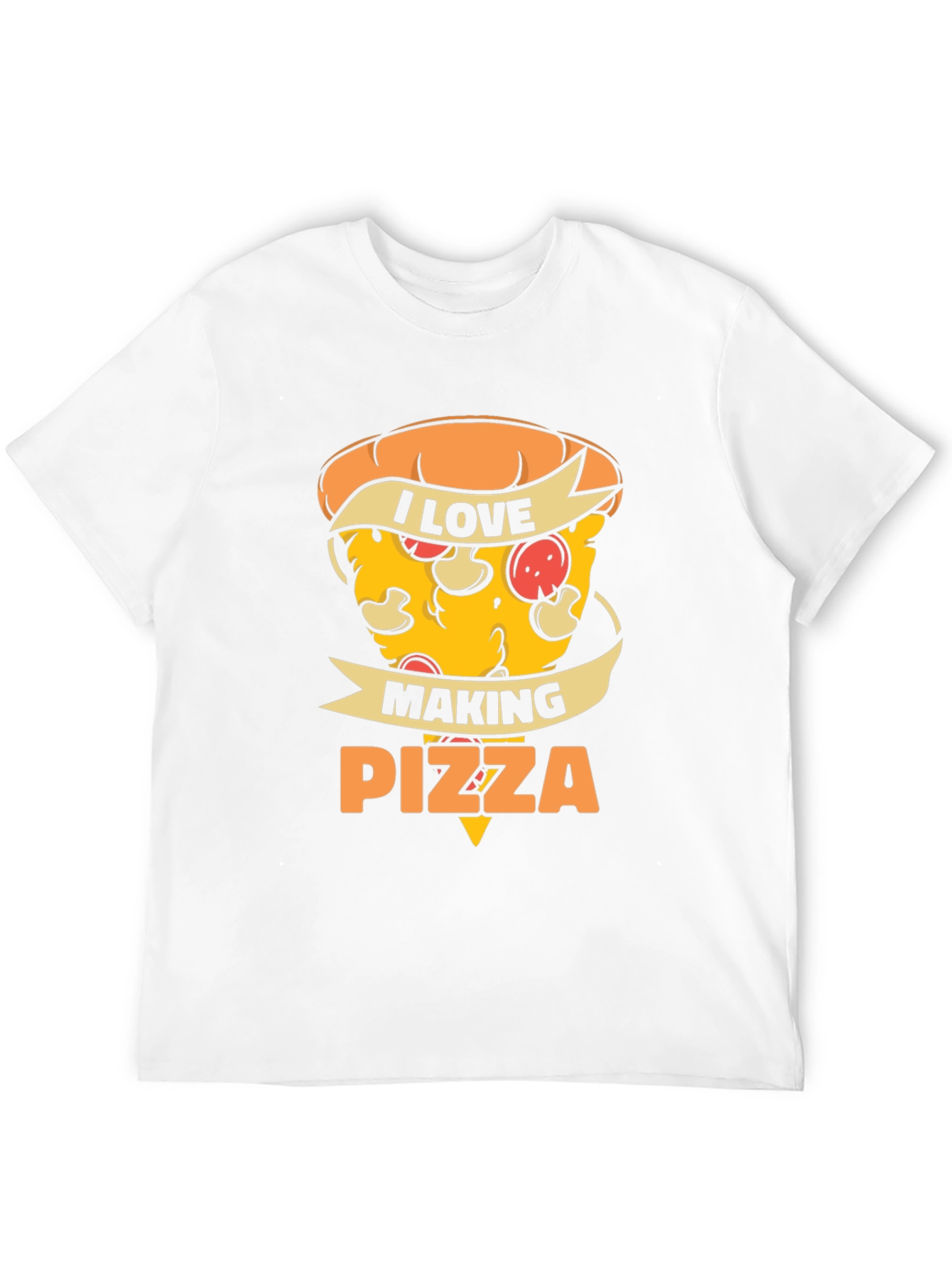 I Love Making Pizza T-Shirt - Black