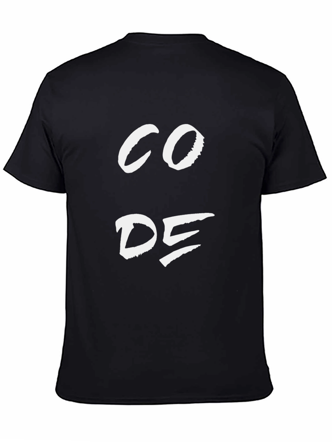 Code Graphic Black Cotton T-Shirt for Coders