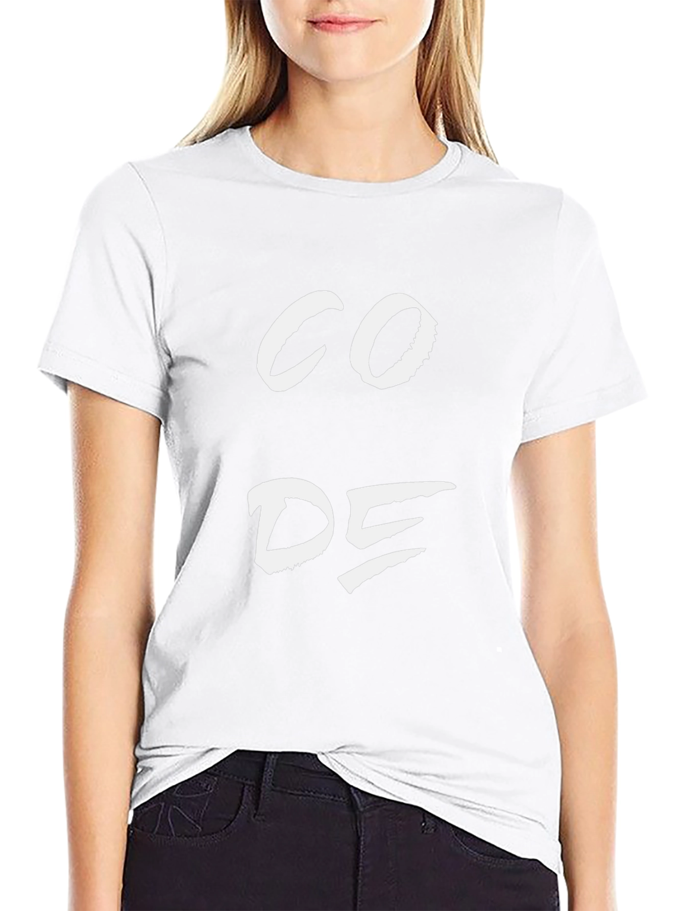 Code Graphic Black Cotton T-Shirt for Coders