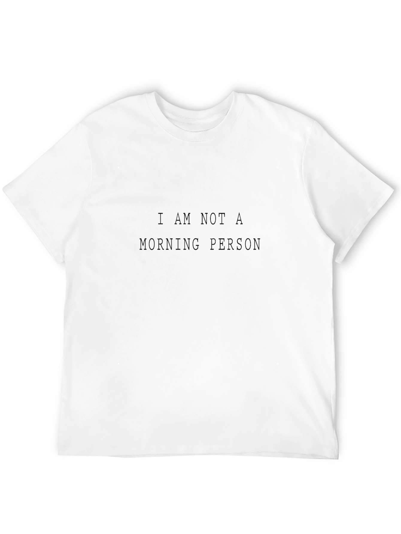 I Am Not A Morning Person Black T-Shirt