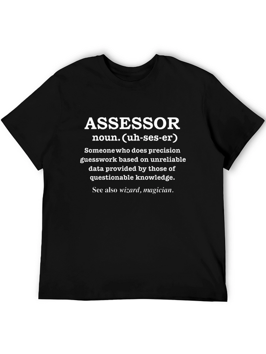 Assessor Definition Funny Black T-Shirt