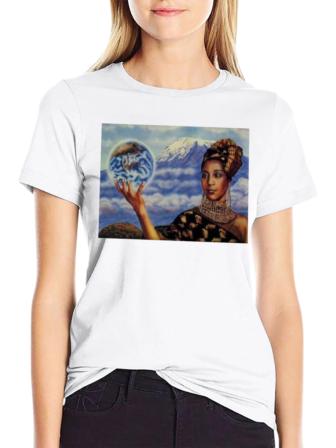 Earth Goddess Graphic T-Shirt - Unique Design