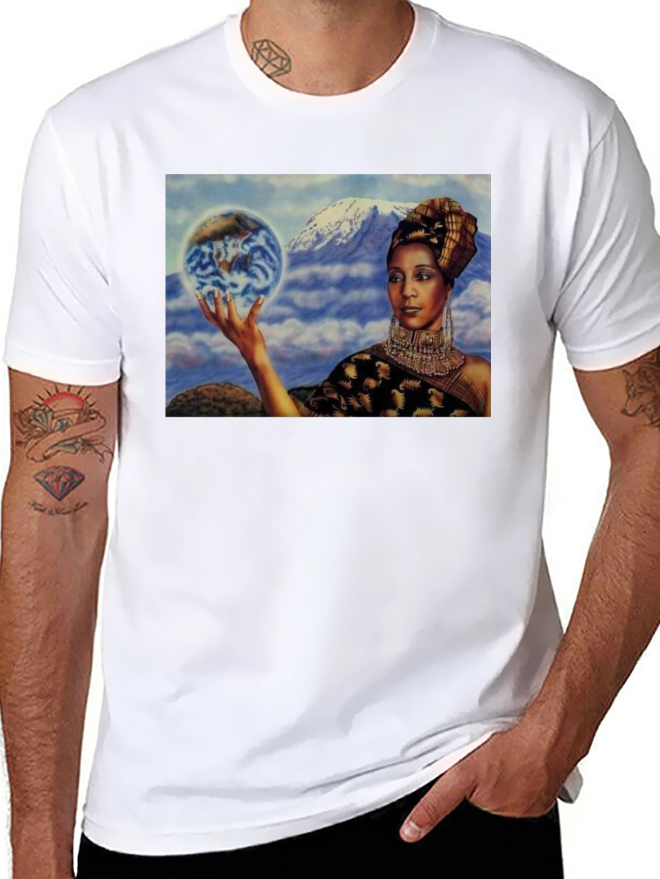 Earth Goddess Graphic T-Shirt - Unique Design