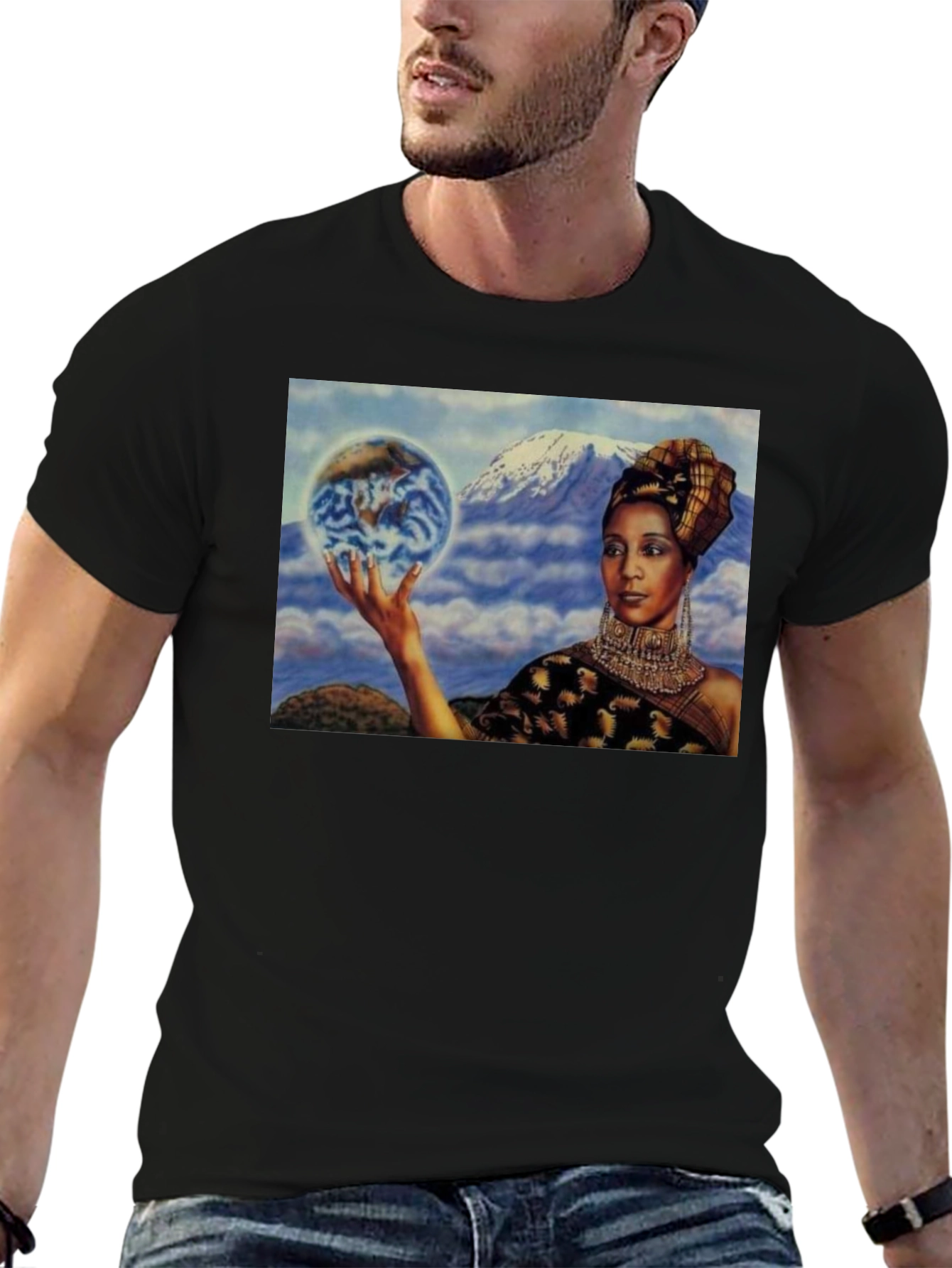 Earth Goddess Graphic T-Shirt - Unique Design