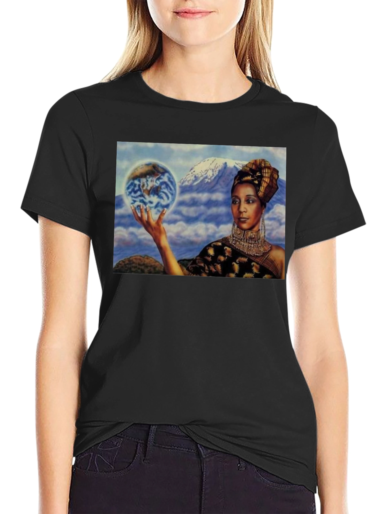 Earth Goddess Graphic T-Shirt - Unique Design