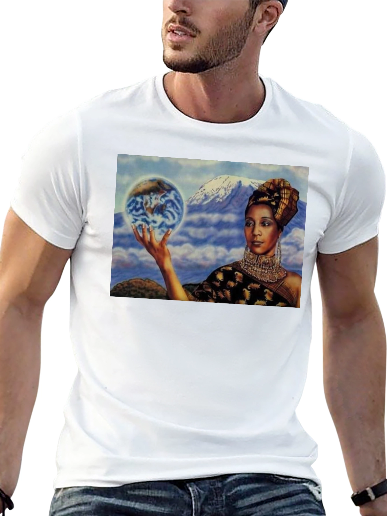 Earth Goddess Graphic T-Shirt - Unique Design