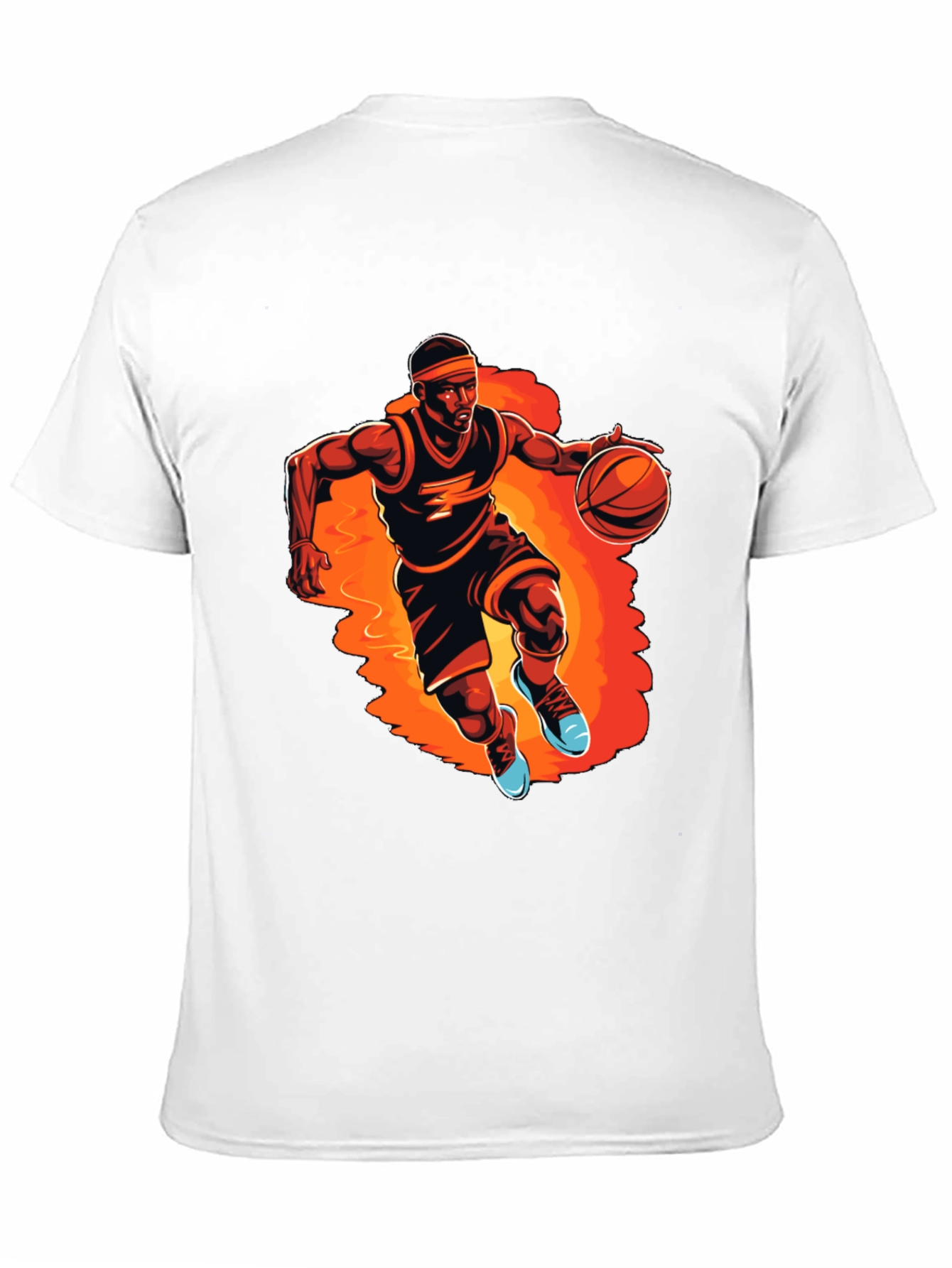 Basketball Player Graphic Tee - Black