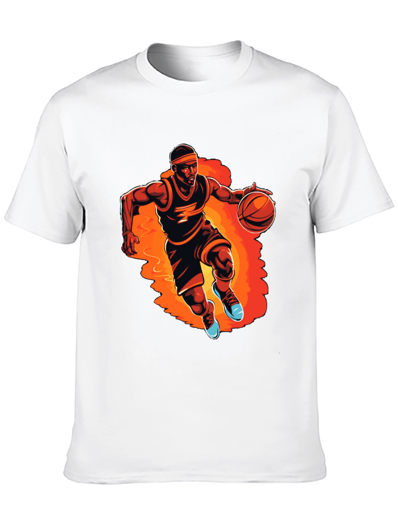 Basketball Player Graphic Tee - Black
