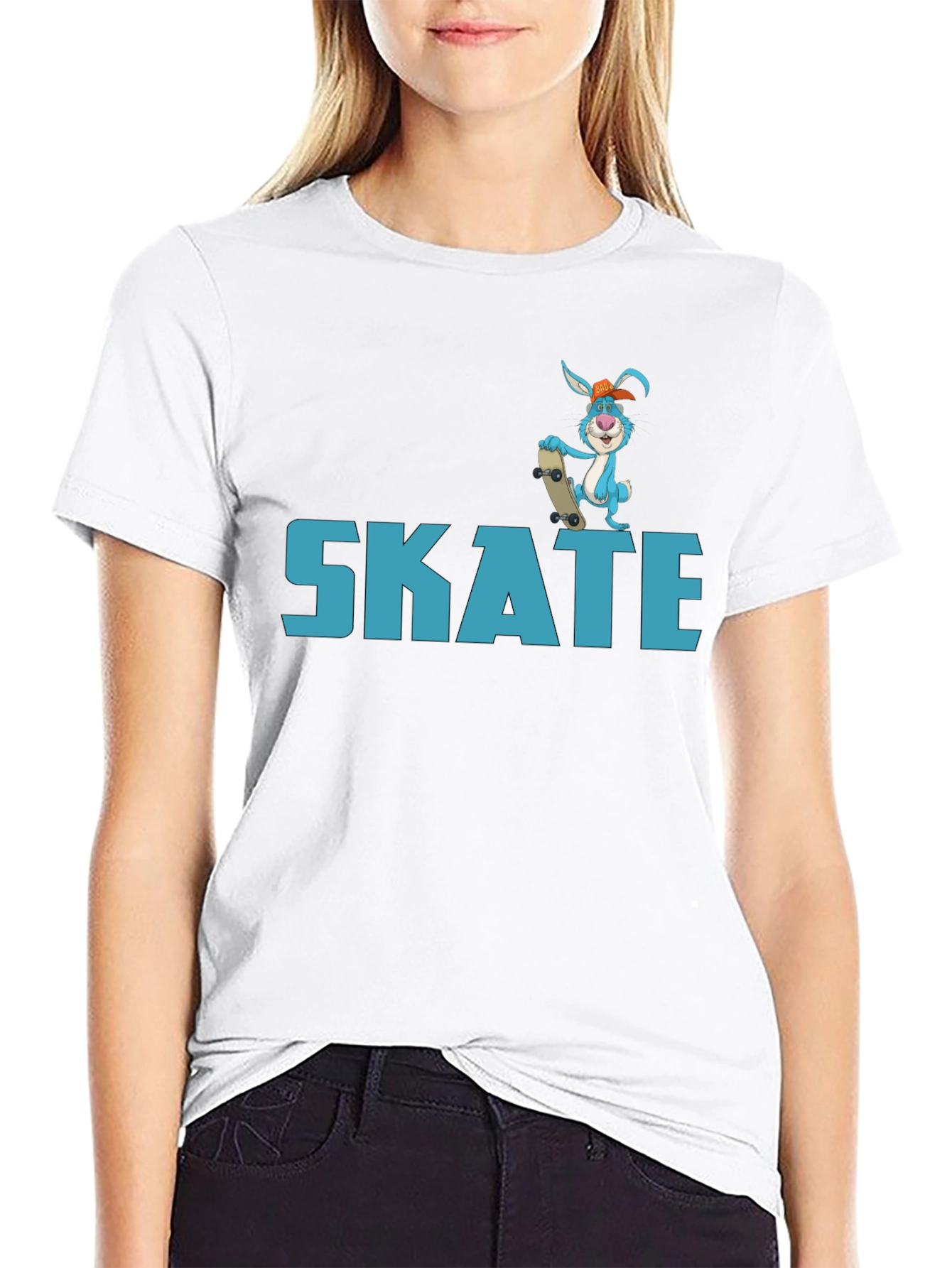 Skate Rabbit Graphic T-Shirt
