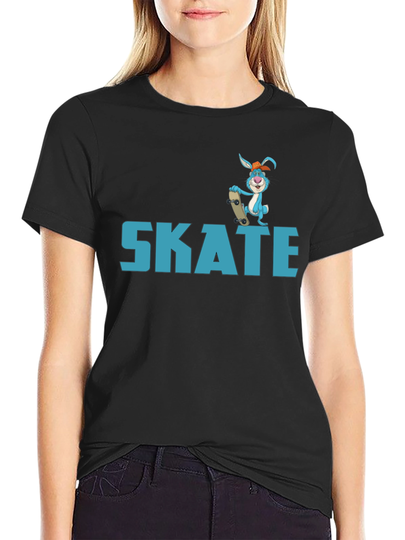Skate Rabbit Graphic T-Shirt