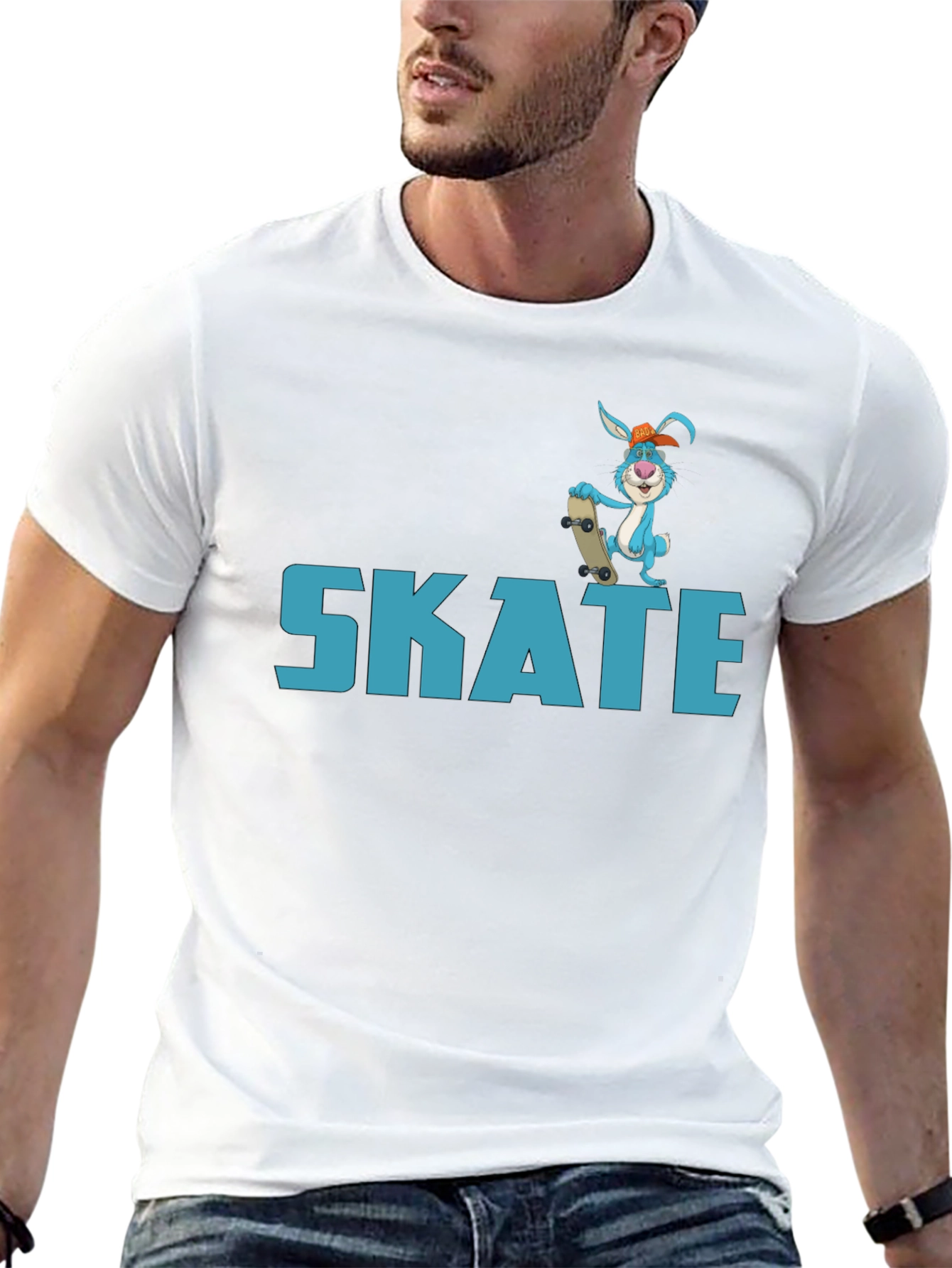 Skate Rabbit Graphic T-Shirt