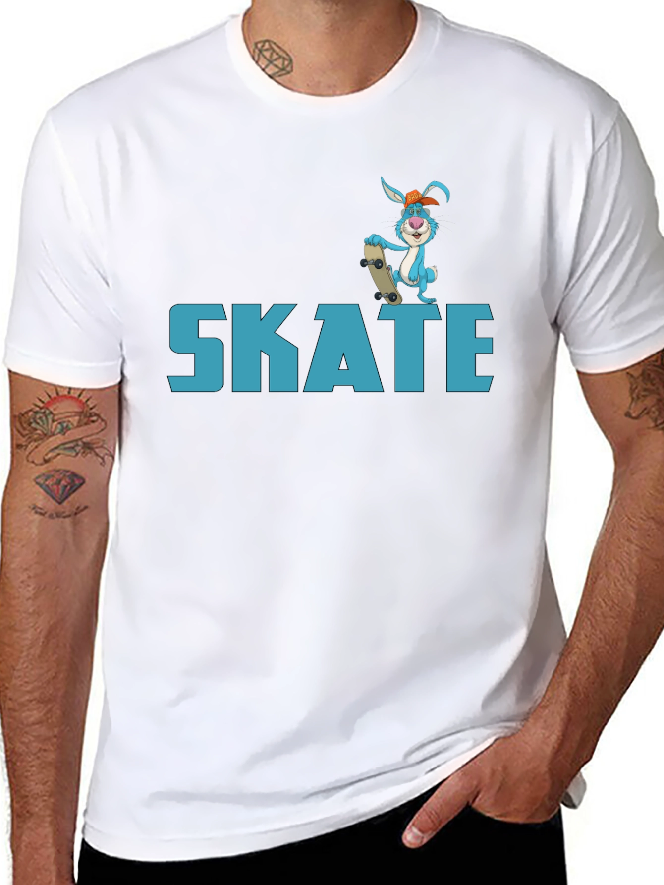 Skate Rabbit Graphic T-Shirt