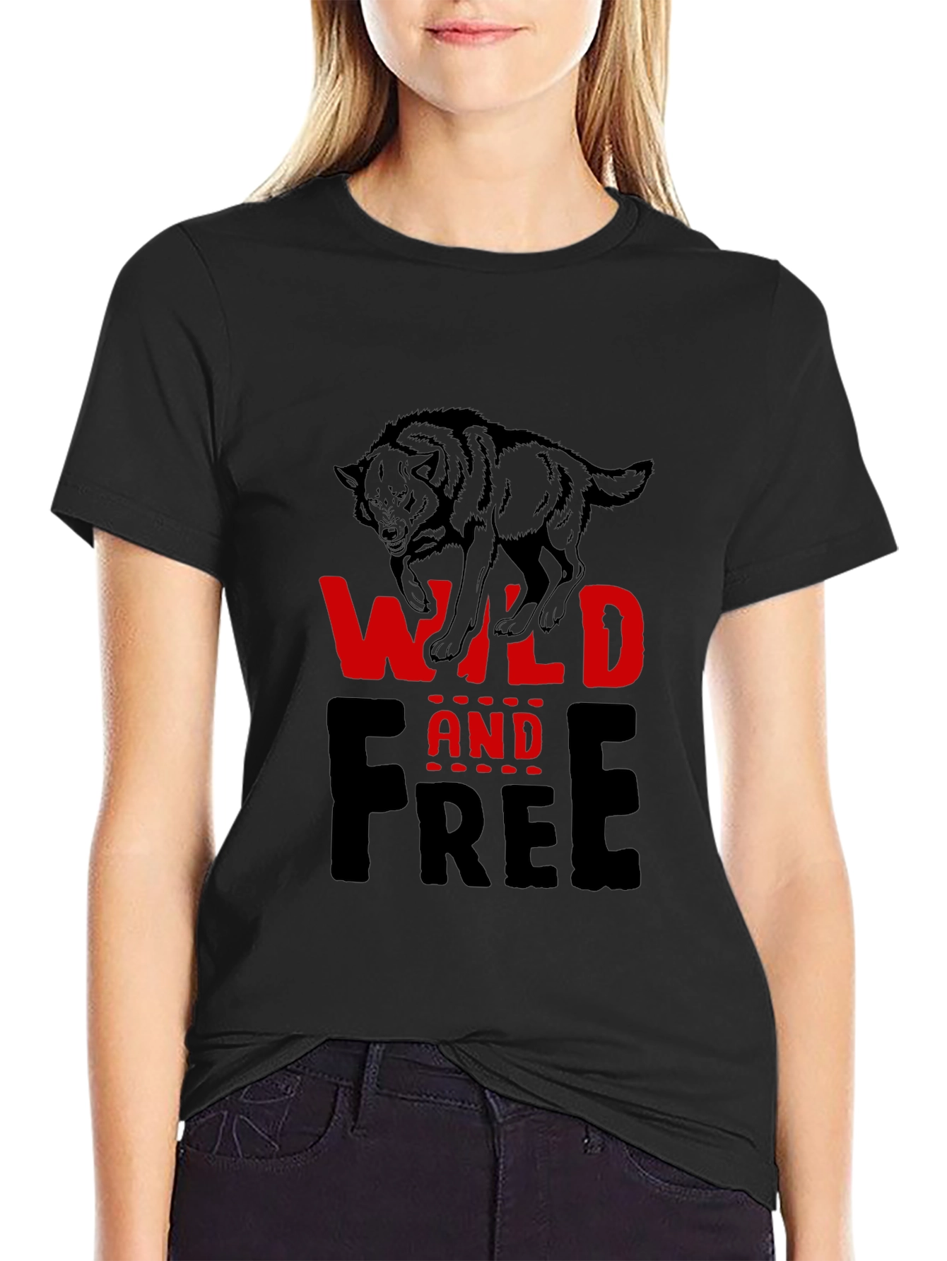 Wild and Free Wolf Graphic Tee