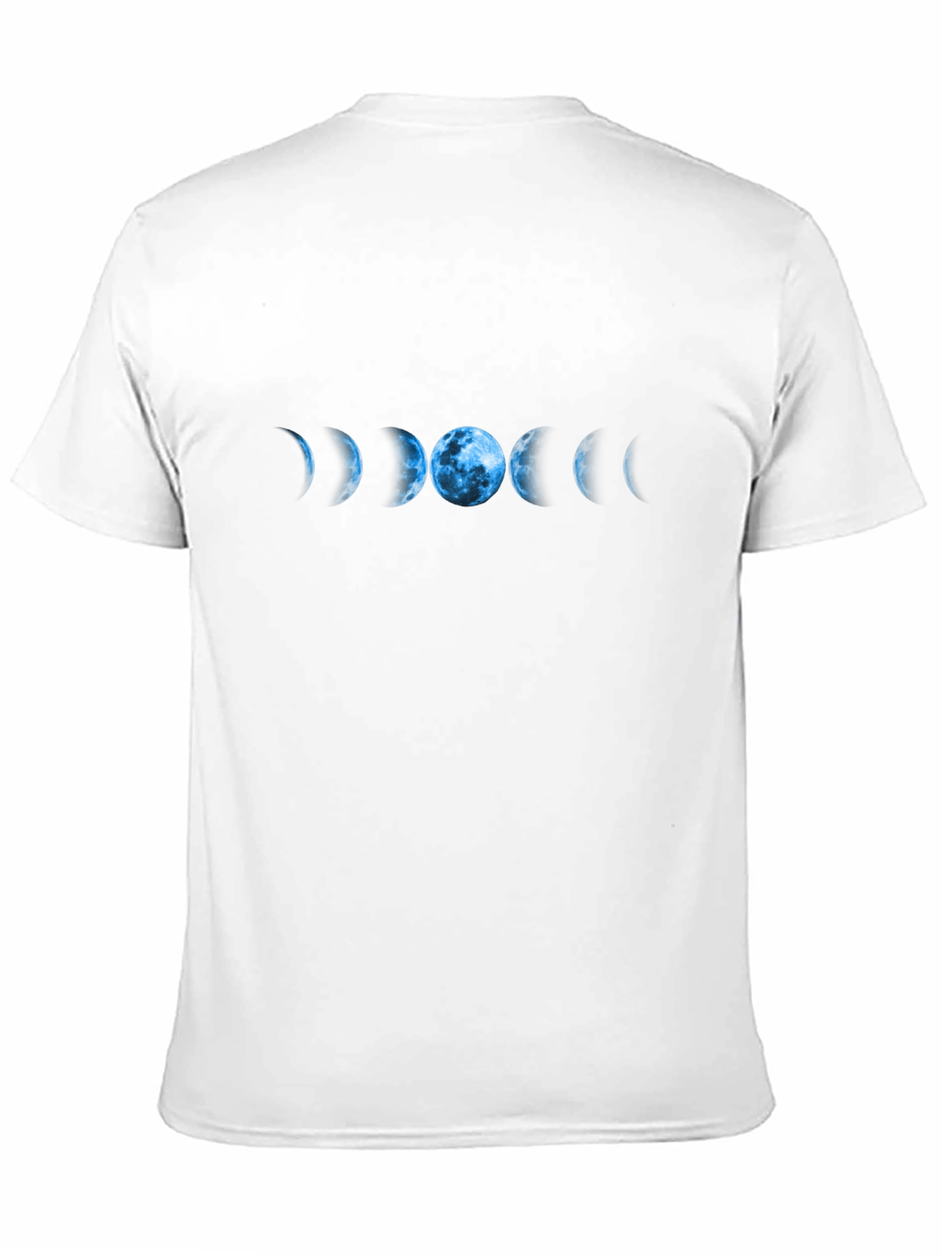 Lunar Phase Graphic T-Shirt - Black Cotton Tee