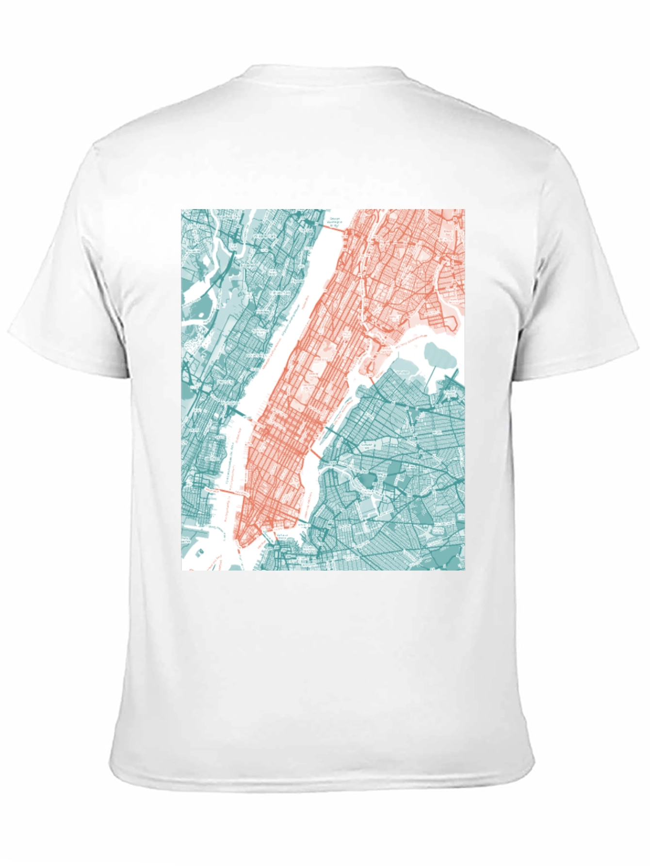NYC Map Graphic Tee - Stylish Urban Design