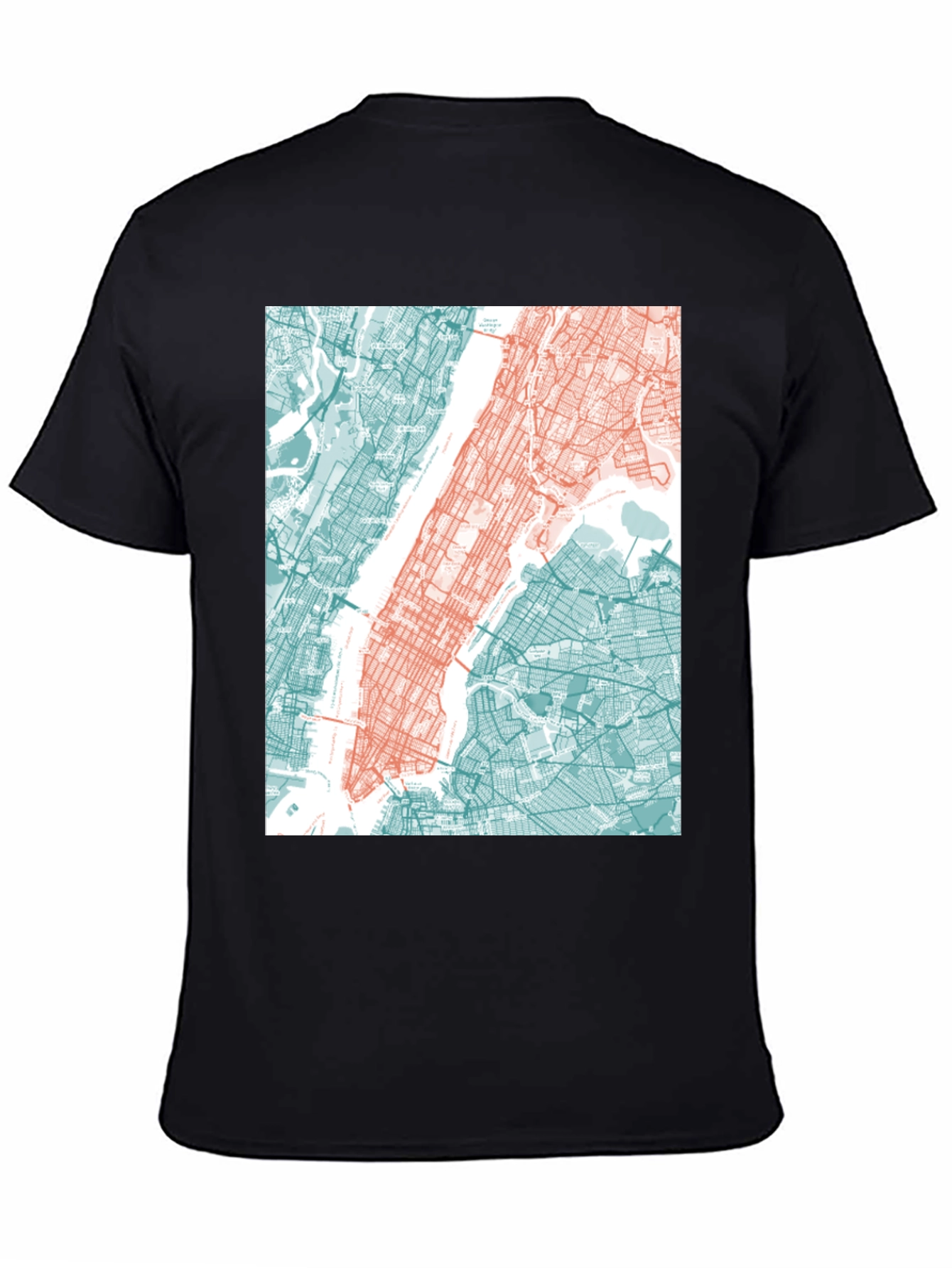 NYC Map Graphic Tee - Stylish Urban Design