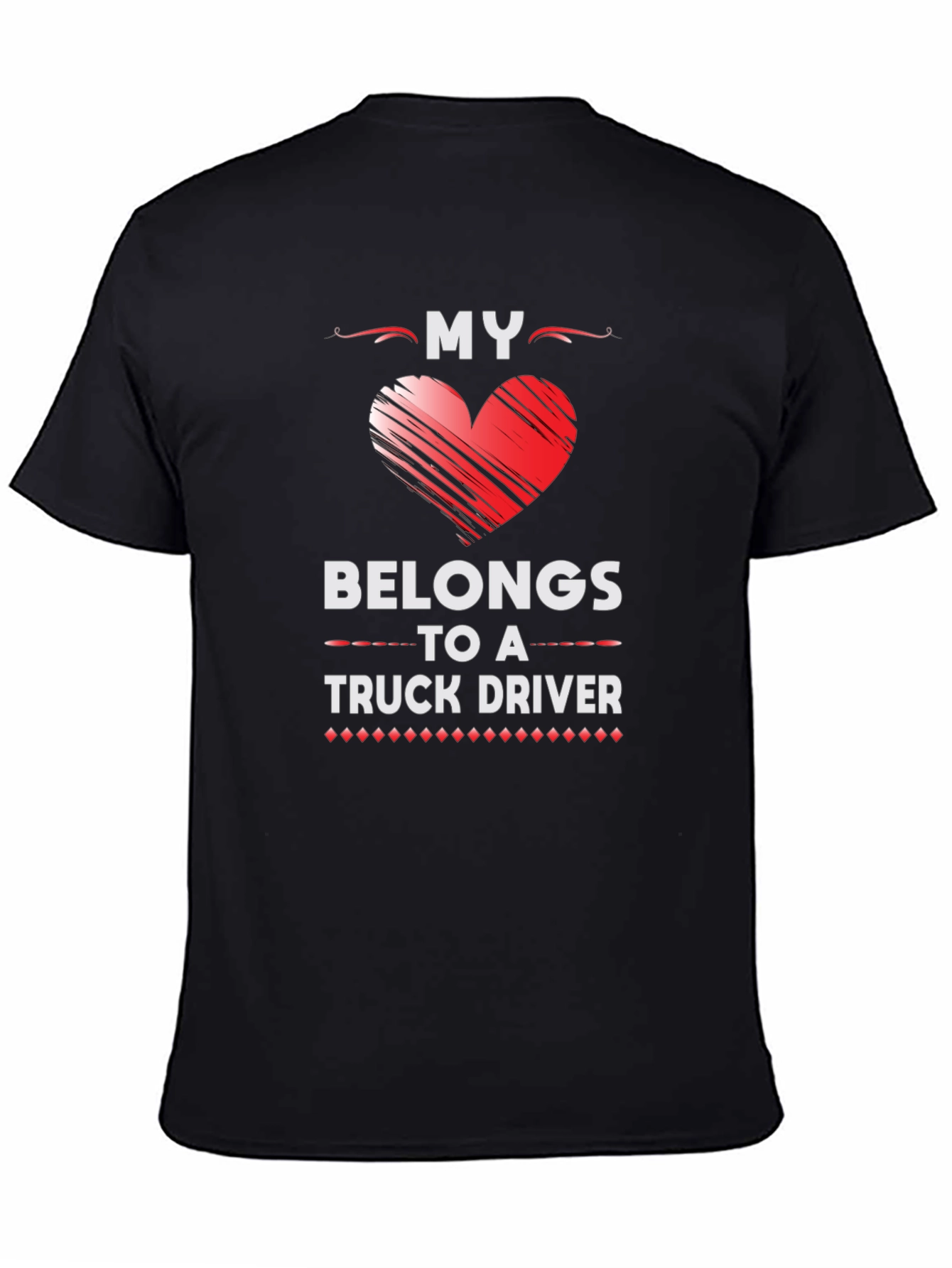 My Heart Belongs to a Truck Driver Graphic Tee