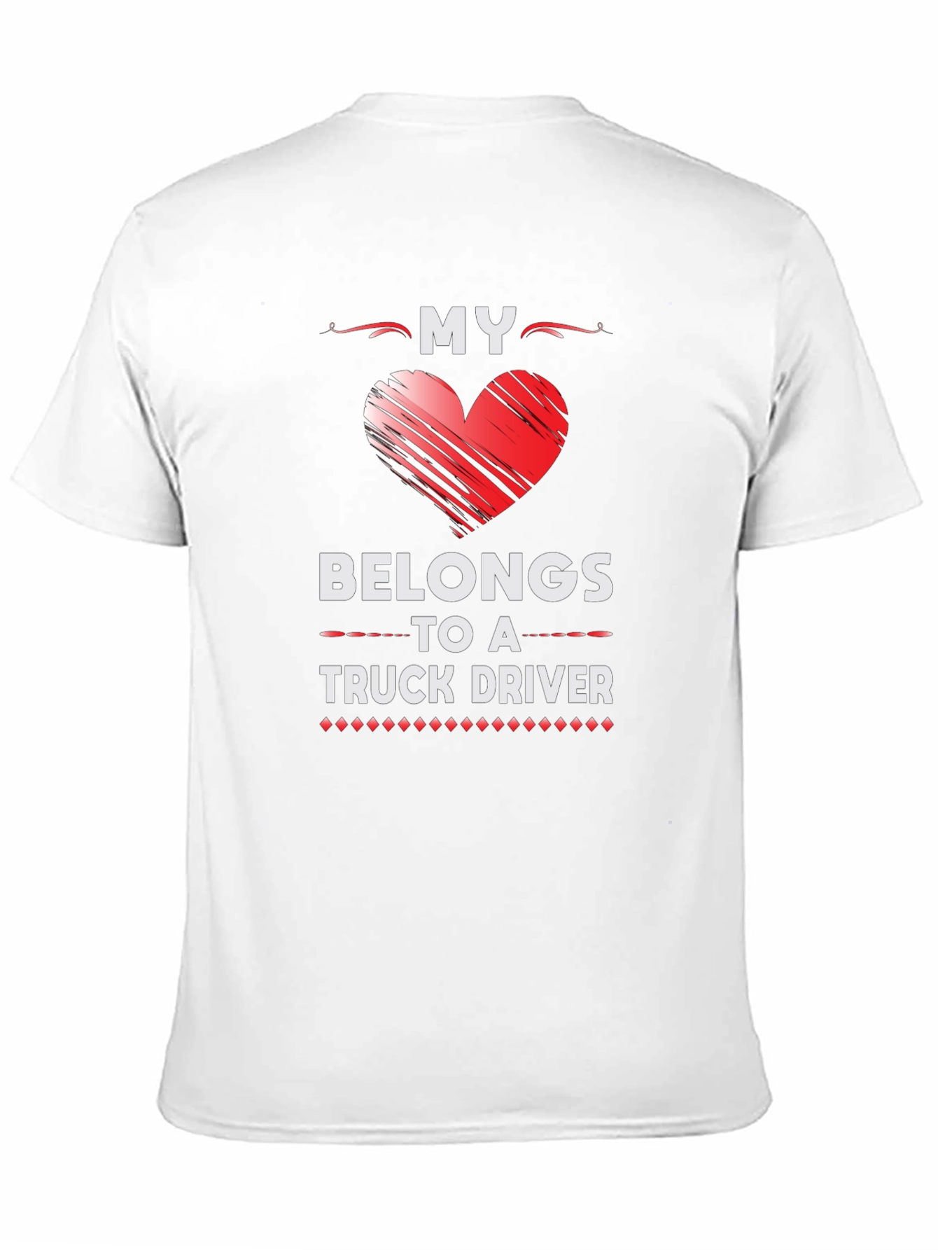 My Heart Belongs to a Truck Driver Graphic Tee