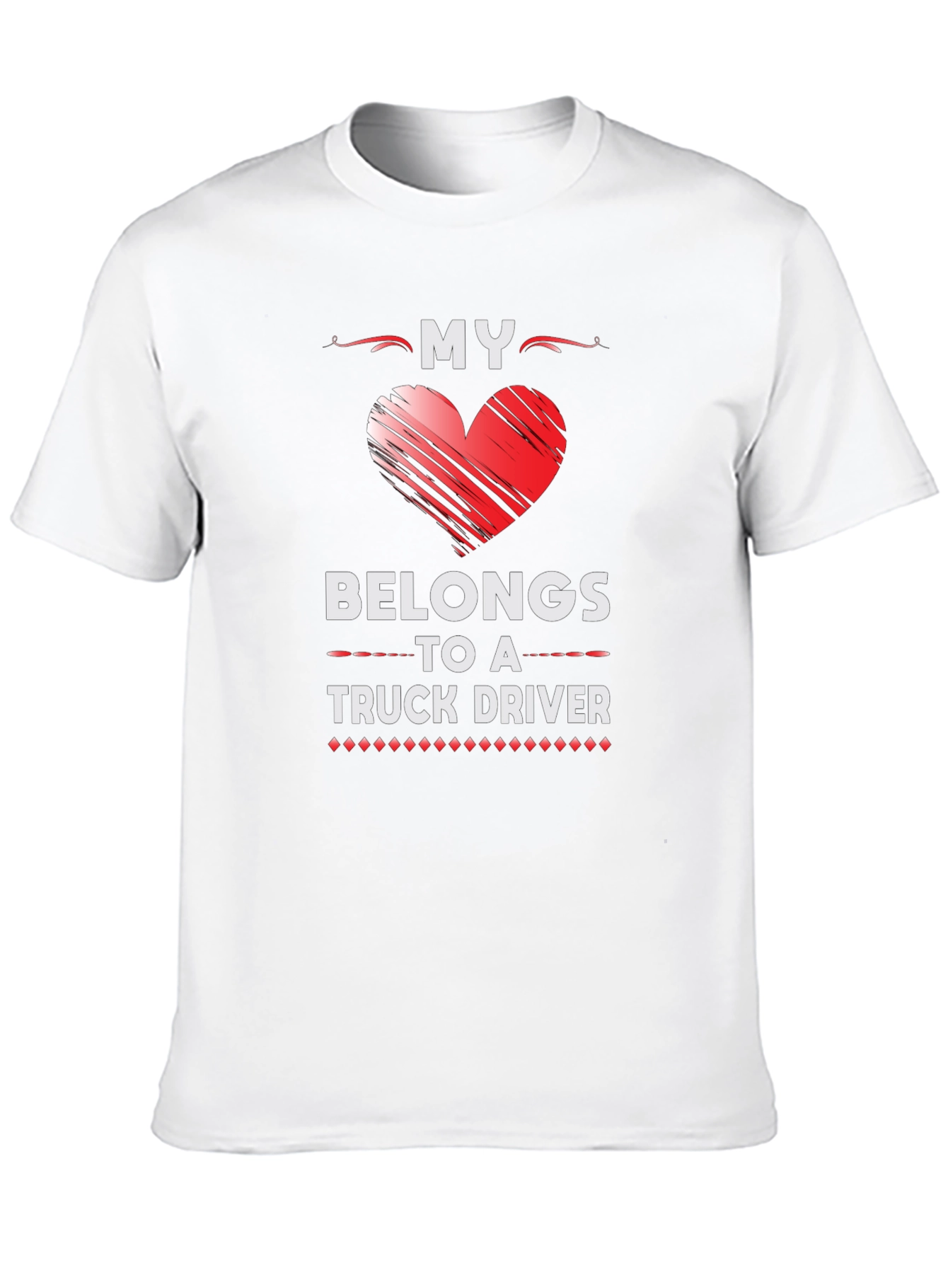 My Heart Belongs to a Truck Driver Graphic Tee