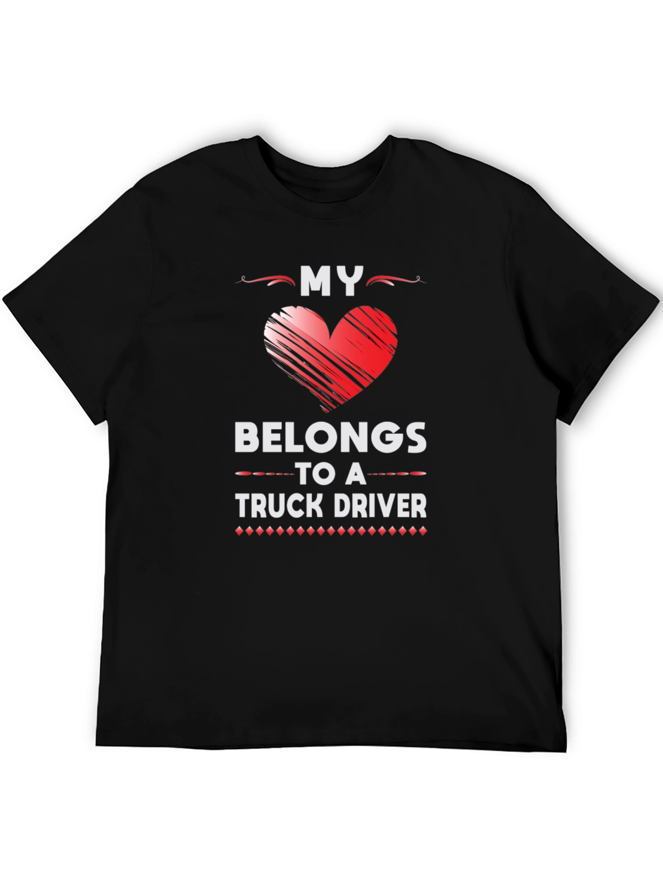My Heart Belongs to a Truck Driver Graphic Tee