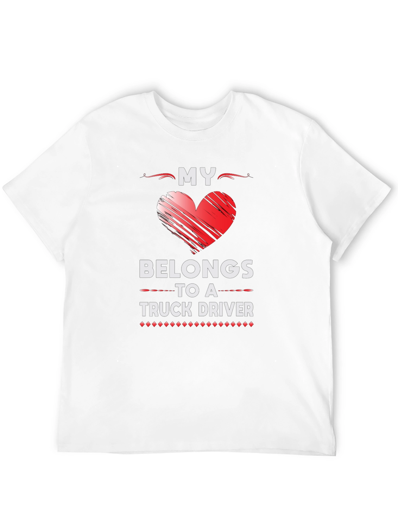My Heart Belongs to a Truck Driver Graphic Tee