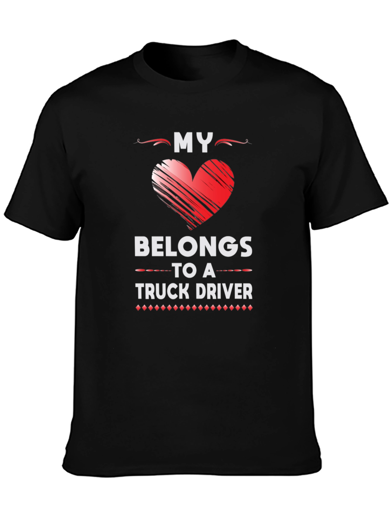 My Heart Belongs to a Truck Driver Graphic Tee