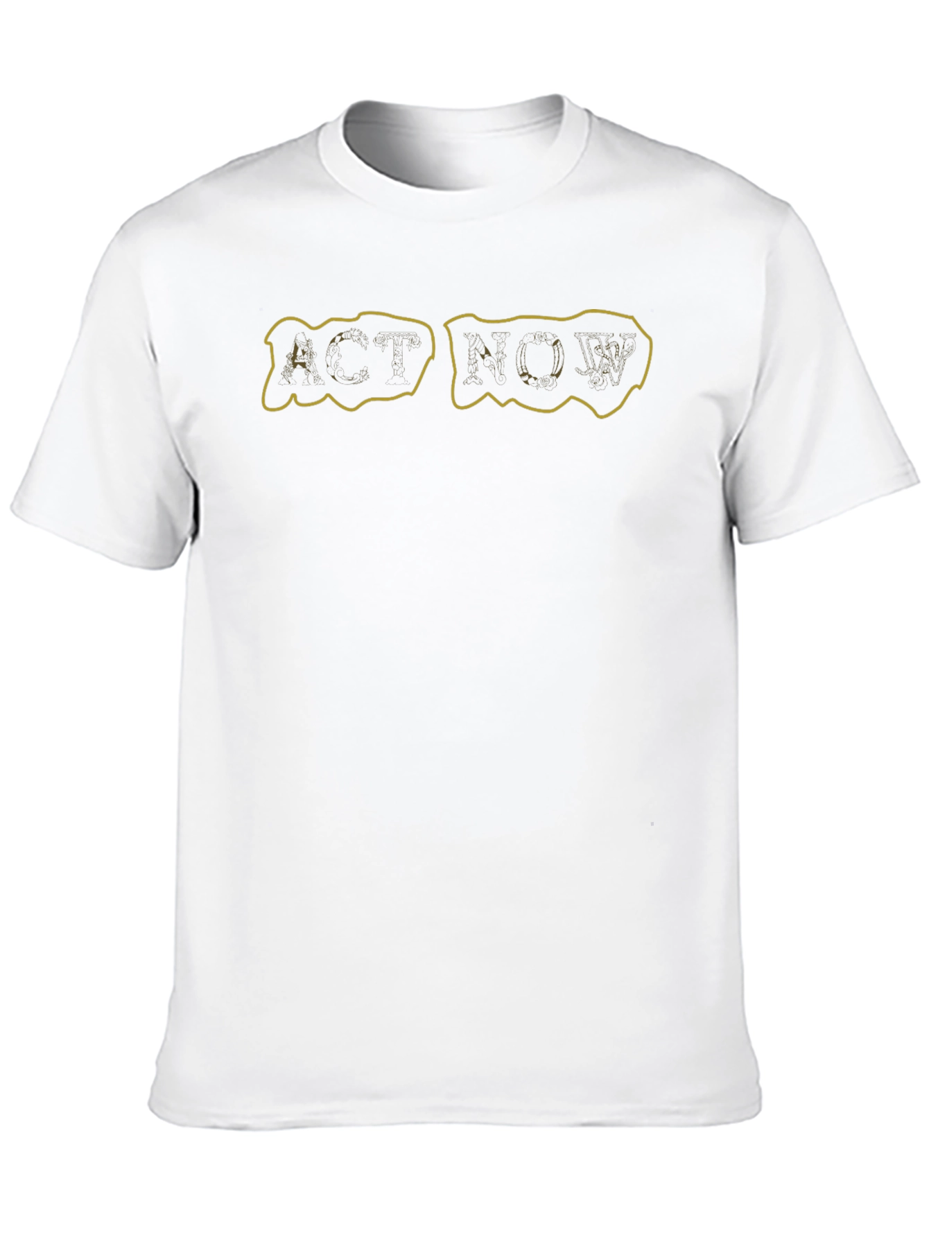 Act Now Black Graphic T-Shirt