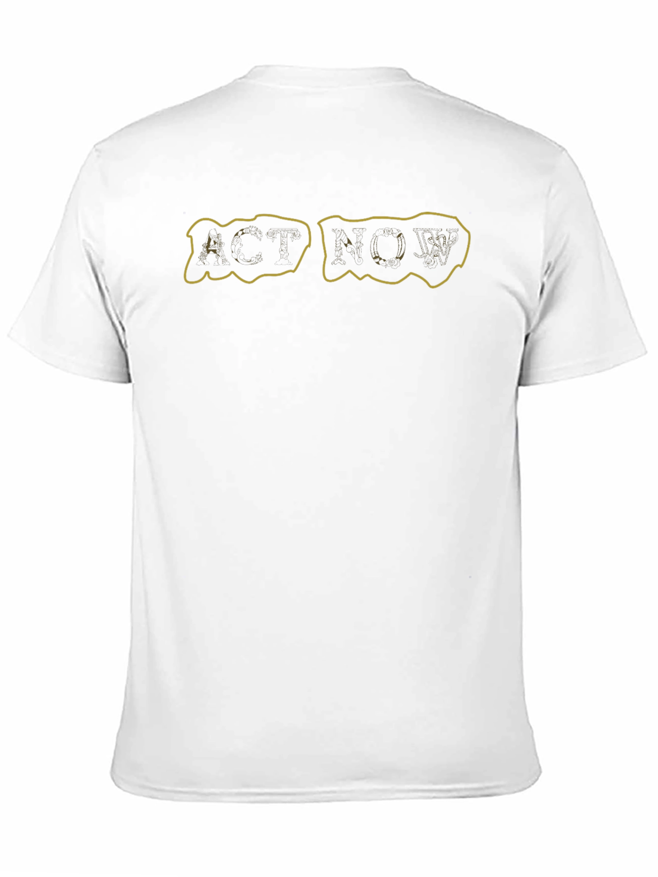 Act Now Black Graphic T-Shirt