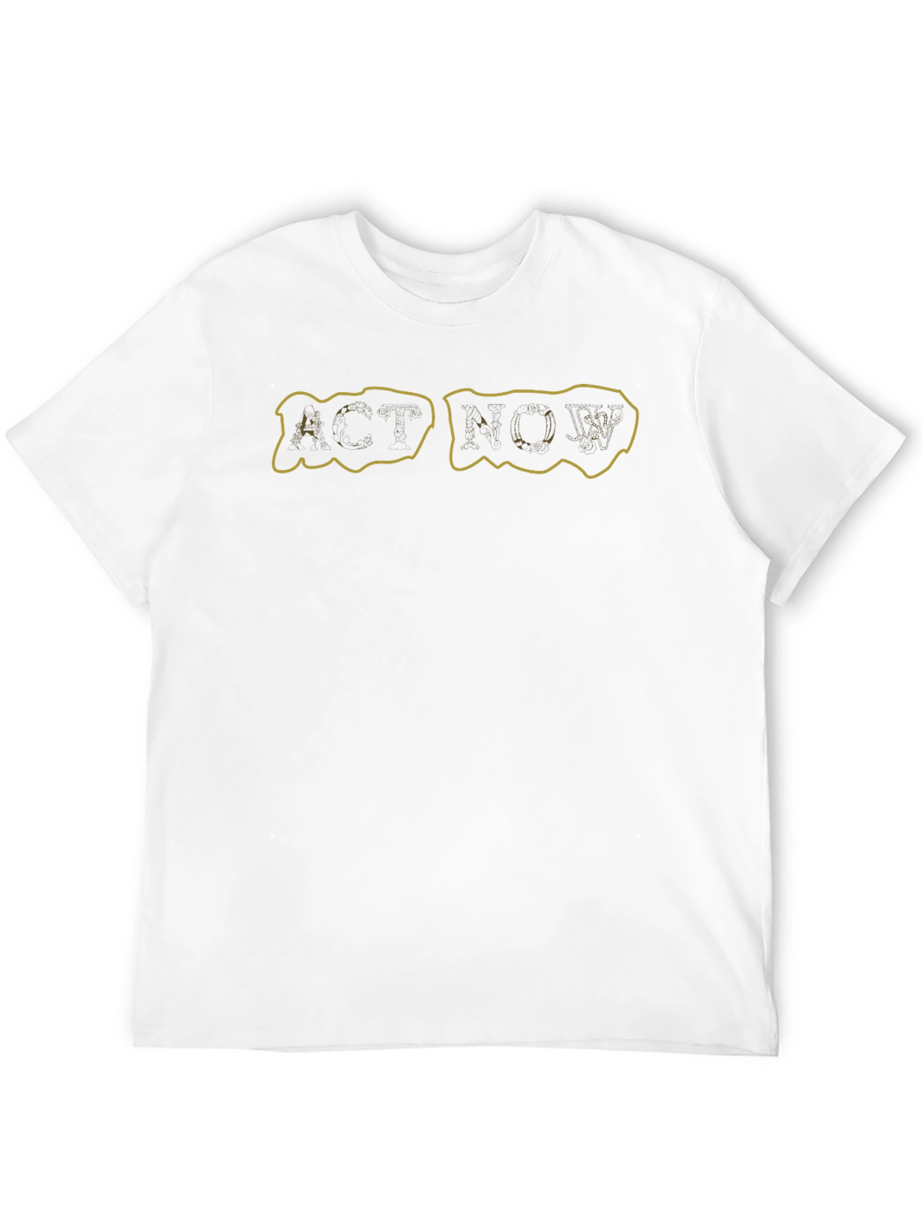 Act Now Black Graphic T-Shirt