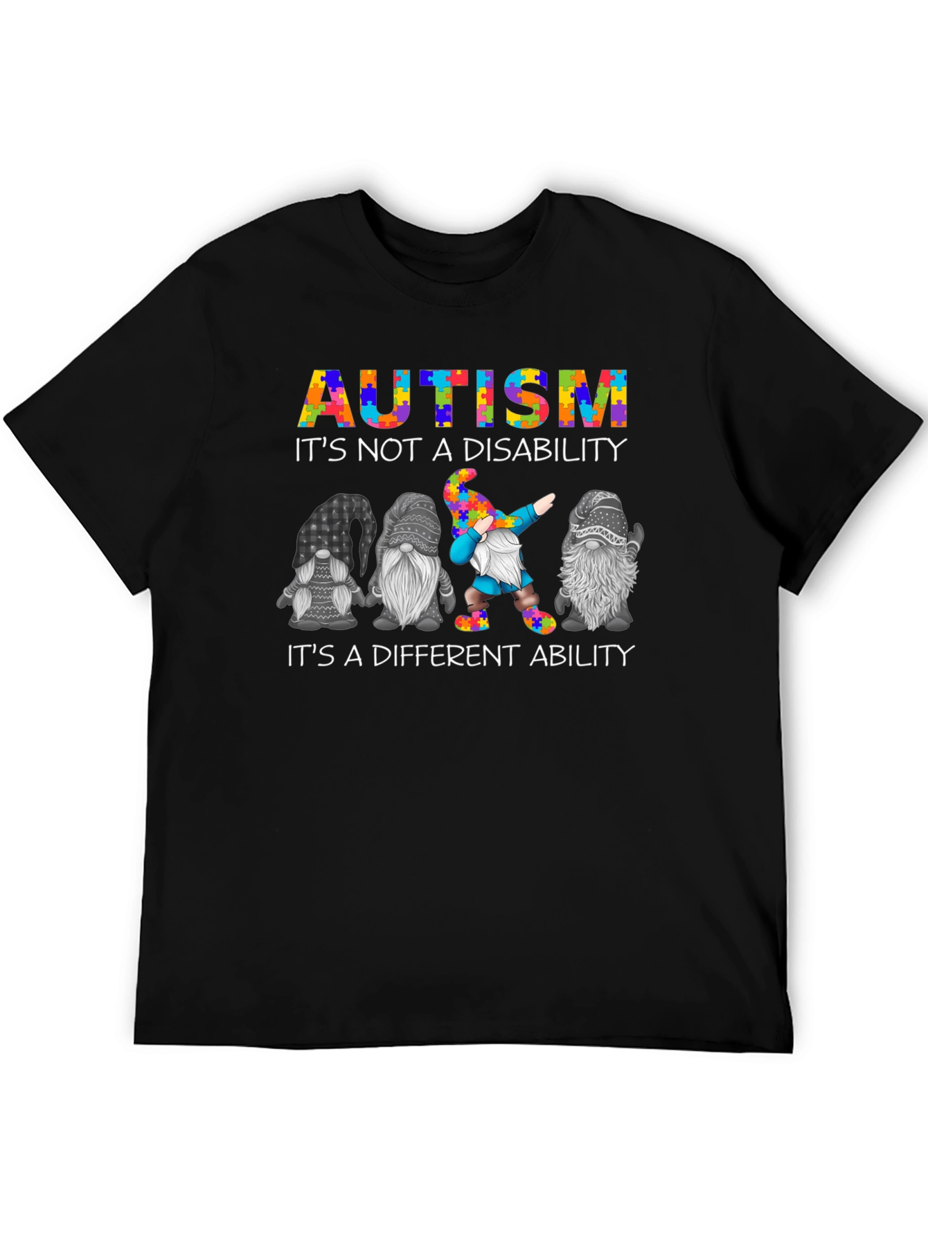 Autism Awareness Gnomes Graphic T-Shirt
