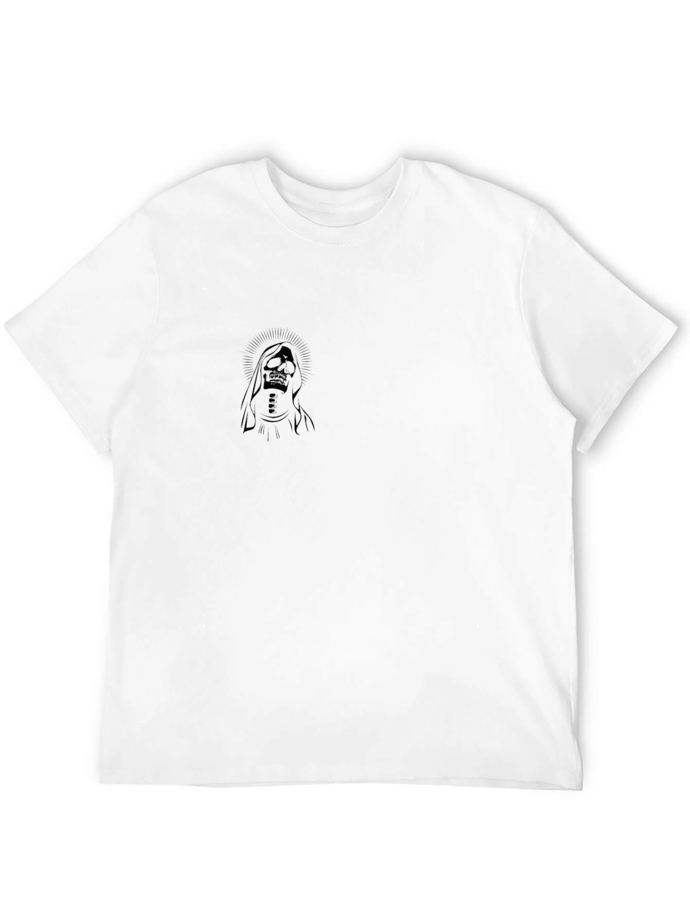 Black Grim Reaper Graphic T-Shirt