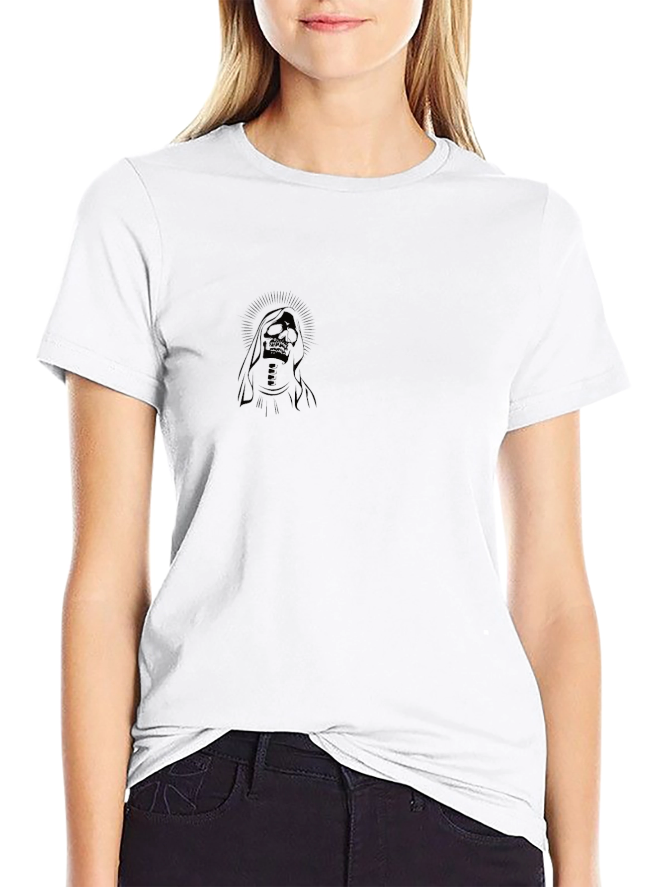 Black Grim Reaper Graphic T-Shirt