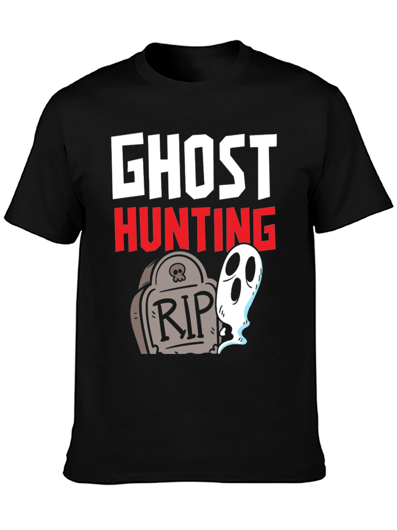 Ghost Hunting Graphic Tee - Halloween Fun