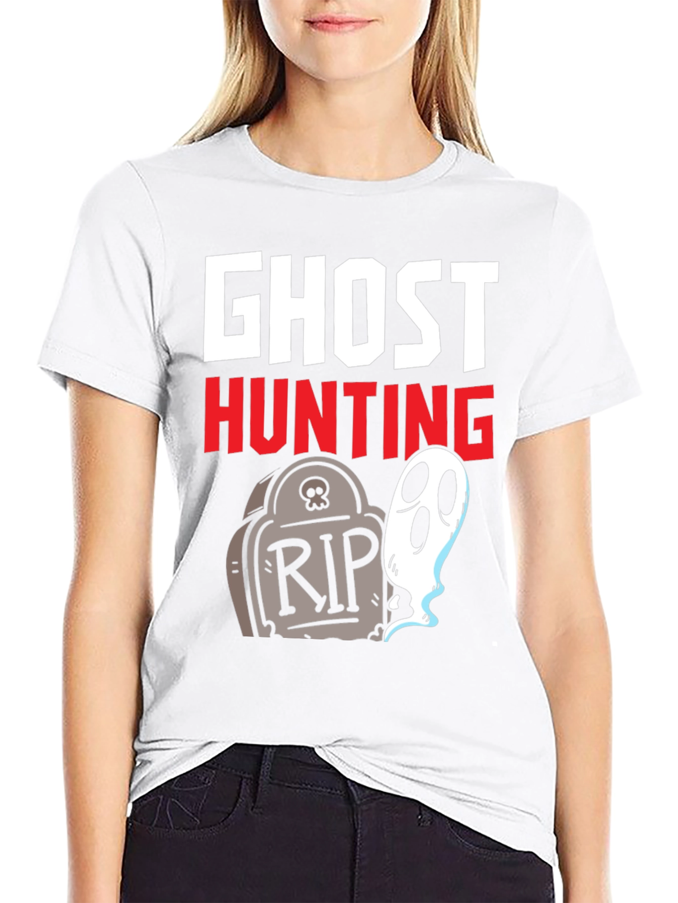 Ghost Hunting Graphic Tee - Halloween Fun