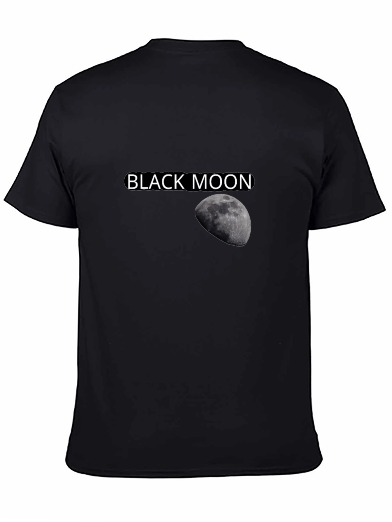 Black Moon Graphic Tee - Stylish Cotton T-Shirt