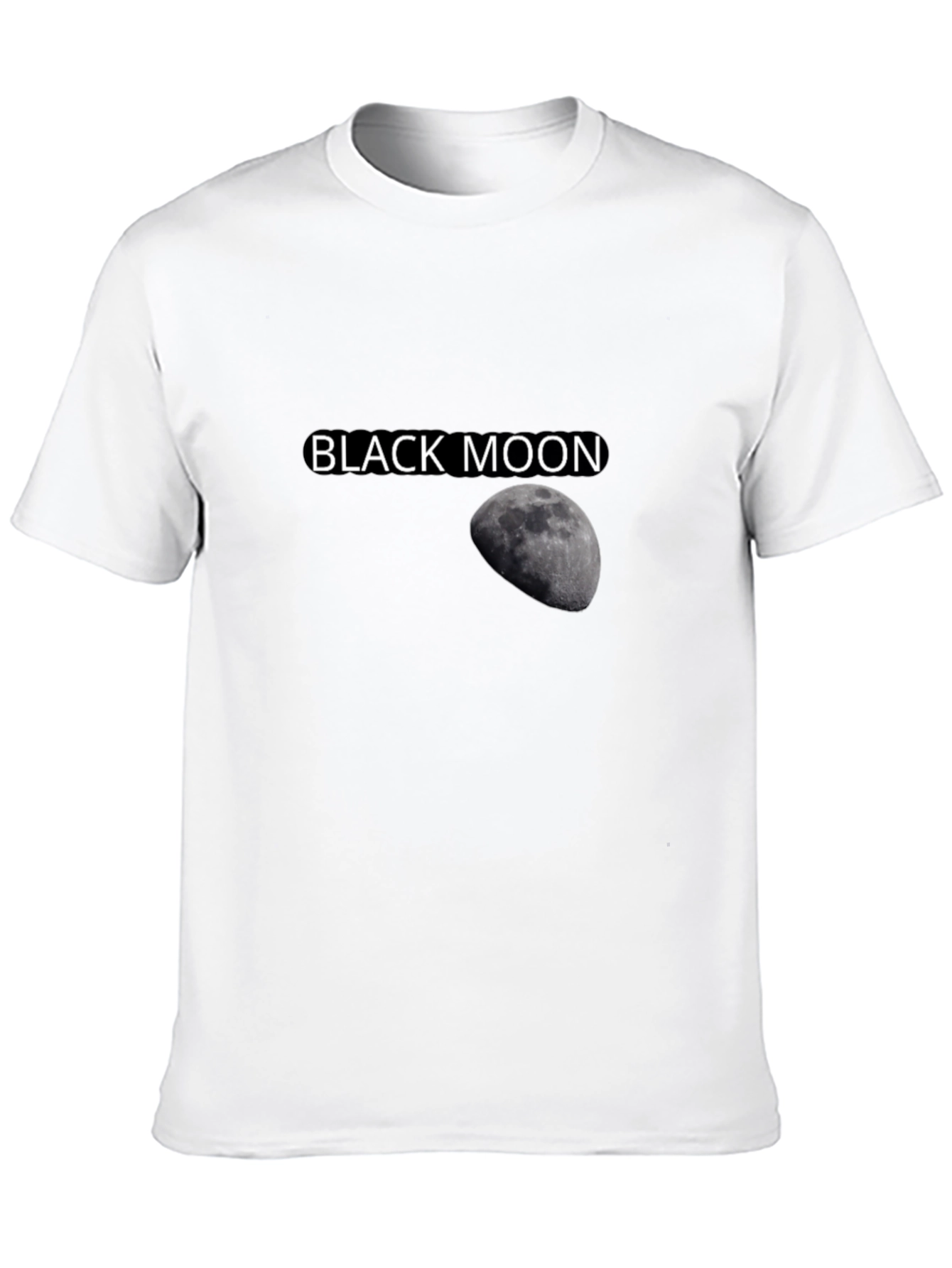 Black Moon Graphic Tee - Stylish Cotton T-Shirt
