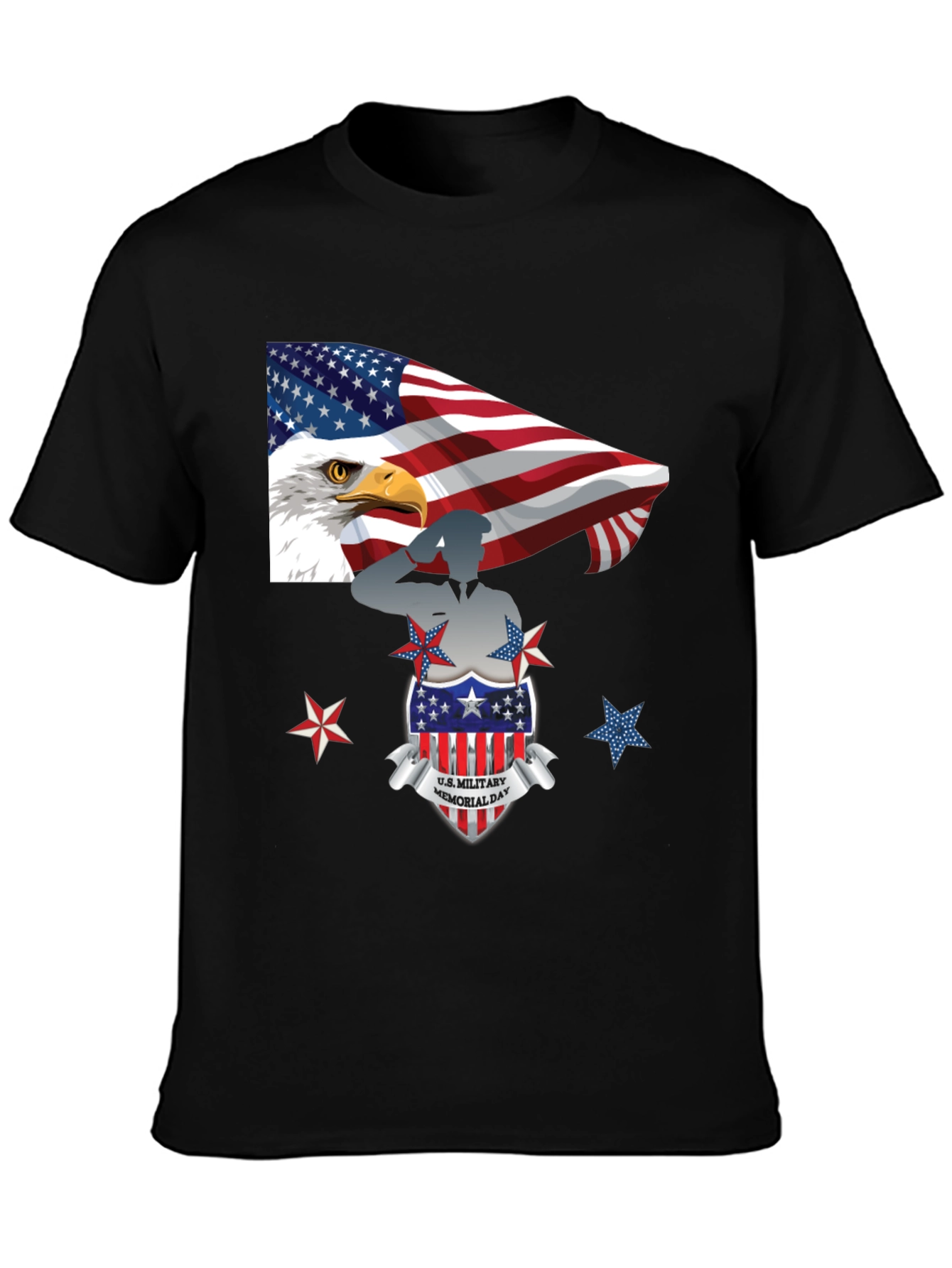Patriotic U.S. Military Memorial Day T-Shirt
