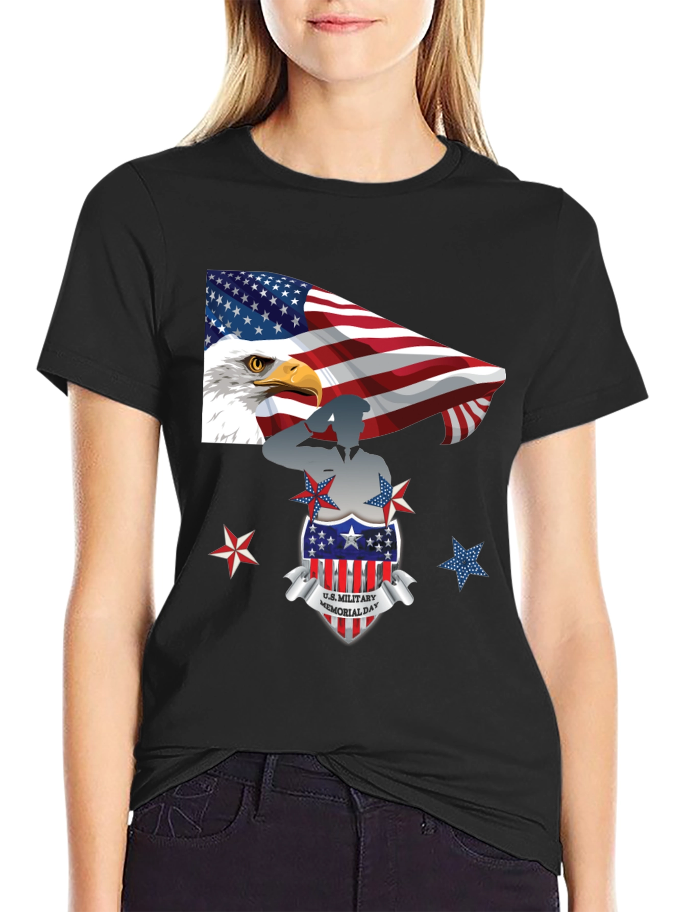 Patriotic U.S. Military Memorial Day T-Shirt