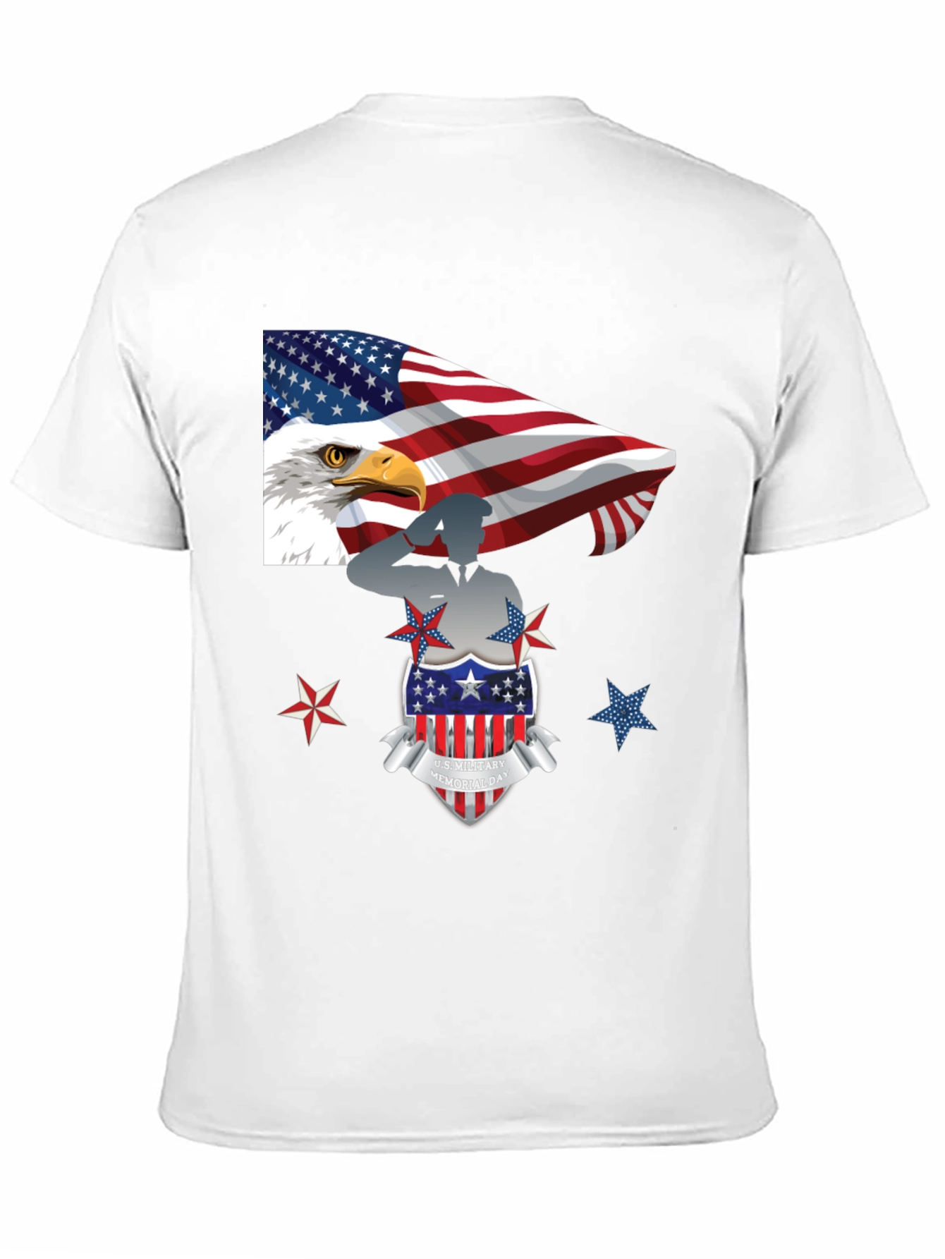 Patriotic U.S. Military Memorial Day T-Shirt