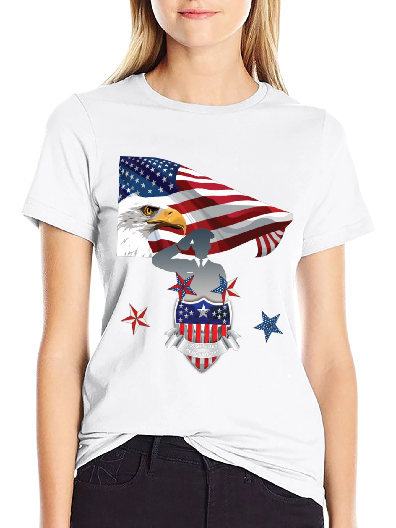 Patriotic U.S. Military Memorial Day T-Shirt